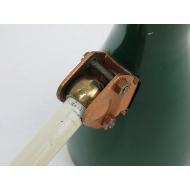 Green and Beige Copper-Plated Scissor Lamp from HELO Leuchten, 1960s For Sale - Image 13 of 18