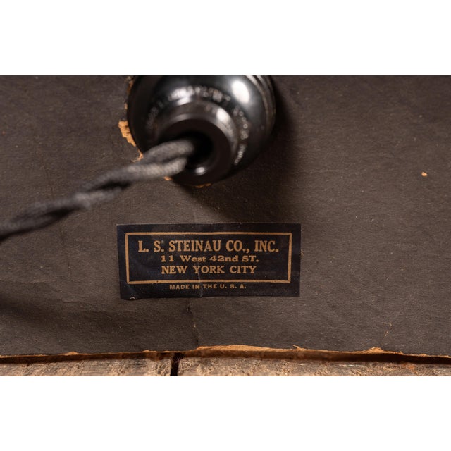 1930s Vintage Hanover Shirts Illuminated Counter Mirror Sign For Sale - Image 5 of 7