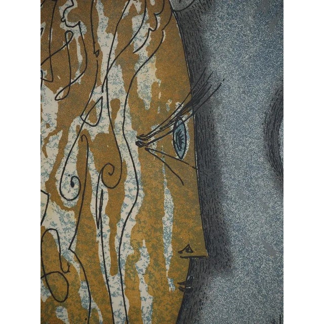 André Masson, Female Profile with Breasts, Original Engraving For Sale - Image 4 of 6