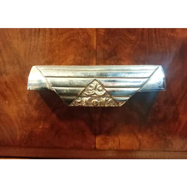 Art Deco Sideboard in Walnut with Two Enlightening Windows, 1930s For Sale - Image 6 of 9