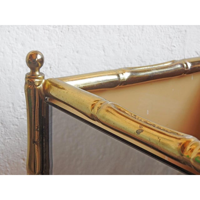 Macetero Faux Bamboo in the style of Maison Baguès, 1980s For Sale - Image 4 of 8