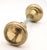 Vintage passage braided door knobs made of brass with a polished finish. Good condition with heavy surface wear from prior...