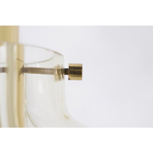 Venini Amber Three-Globe Pendant Light, 1970s For Sale - Image 10 of 12