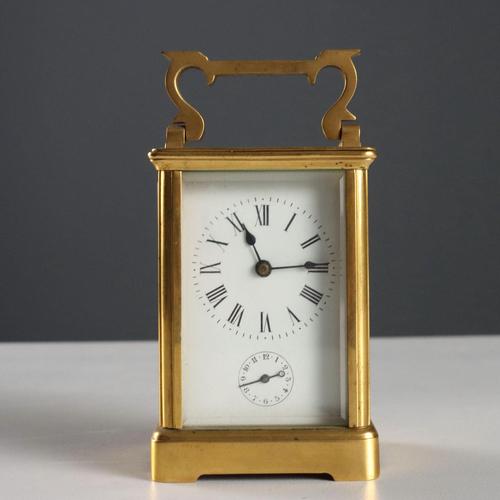 Gilded Bronze Desk Clock For Sale - Image 3 of 13