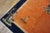 1920s Orange Medallion Scene Antique Chinese Art Deco Carpet 6 'X 8'6" Knotted Wool Rug For Sale - Image 10 of 15