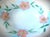 Late 20th Century Antique Hand-Painted Victorian Bowl With Pink Flowers on a Blue Background For Sale - Image 5 of 12