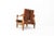 Wood Vintage Brutalist Safari Armchair in Wood and Cognac Leather, 1960s For Sale - Image 7 of 9