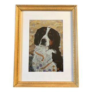 Contemporary Judy Henn Bernese Mountain Dog Print Framed For Sale
