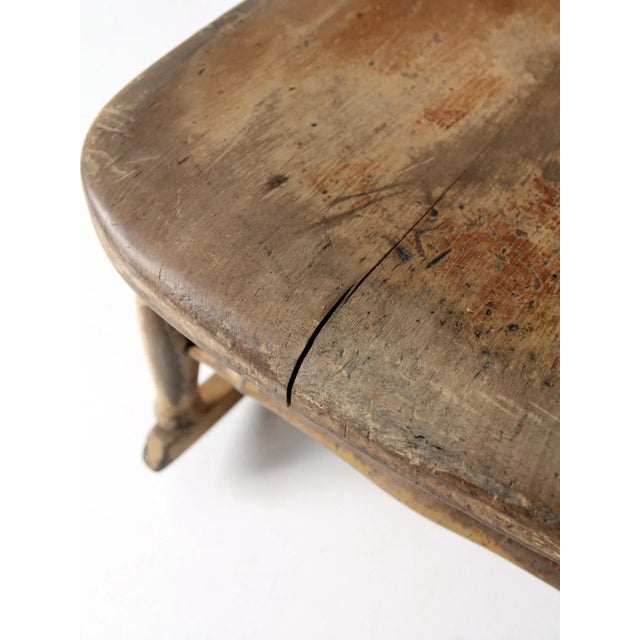 Antique Painted Rocking Chair For Sale - Image 9 of 13