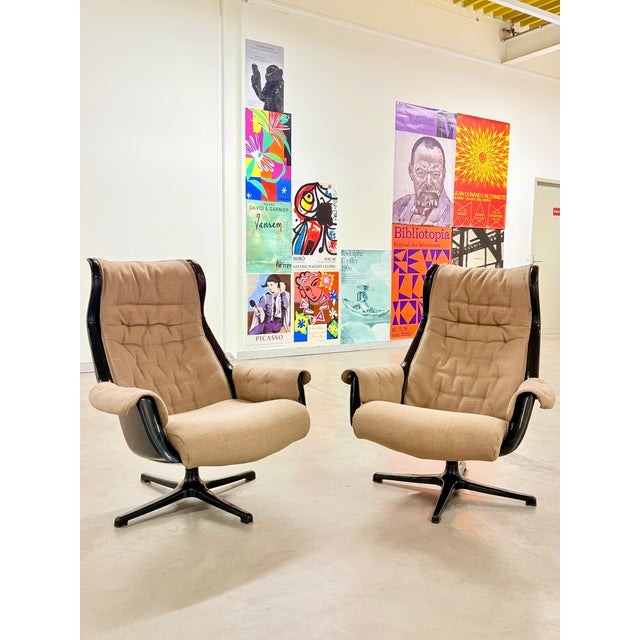 Vintage Lounge Chairs by Svensson Sandstrom for Dux, 1968, Set of 2 For Sale - Image 6 of 6