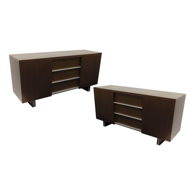 Excelsior Designs Made in Italy Pair of Credenzas With Drawers For Sale