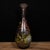 Glass Inside-Painted Glass Vase – Bird & Bamboo Motif, Long Neck For Sale - Image 7 of 9