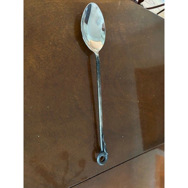Arts & Crafts 1980s Hand-Forged Tasting/Serving Spoon For Sale - Image 3 of 5