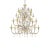 2020s Elegant Huge Ca’ Rezzonico Murano Glass Chandelier With Gold Accents and Leaves For Sale - Image 5 of 7