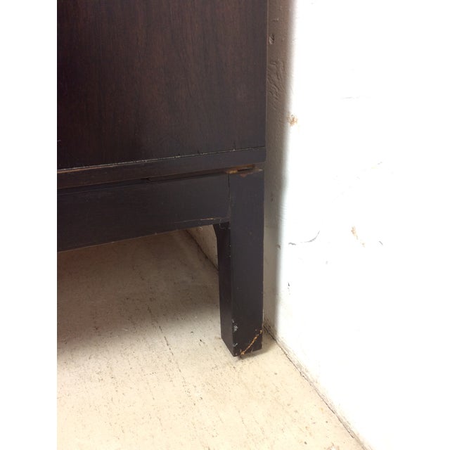 Mid Century Modern Lowboy Dresser With Chrome Accents by American of Martinsville For Sale - Image 10 of 18