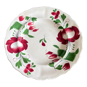 A Rare Small Size Antique Staffordshire Early Adam’s Rose Plate, Circa 1830