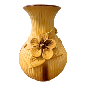 Ochre Yellow Dogwood Vase