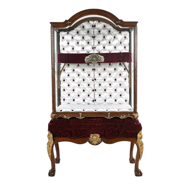 Mahogany Showcase With Bronze Fittings For Sale - Image 3 of 5