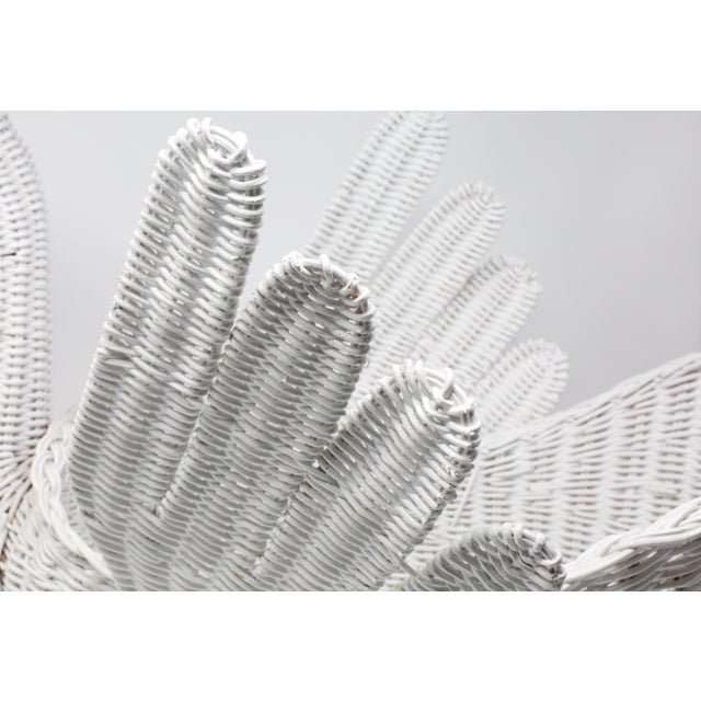 Vintage Large White Wicker Swan Basket | Chairish