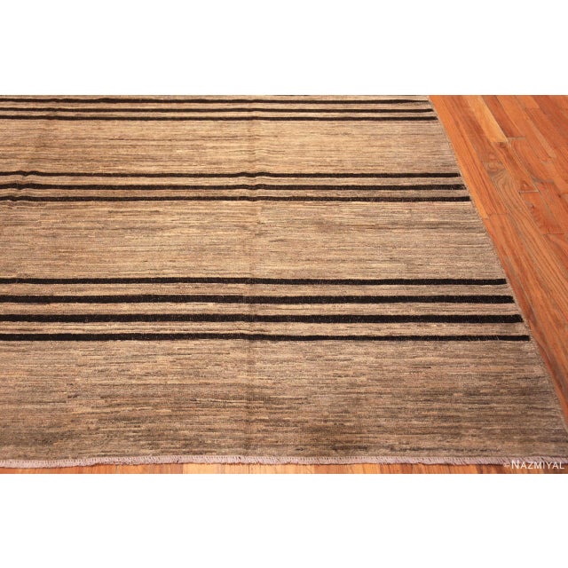 Large Earthy Tones Luxurious Decorative Modern Rug For Sale - Image 4 of 7
