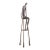 Ruth Bloch Signed 4/15 Israeli Man on Stool Bronze Sculpture For Sale