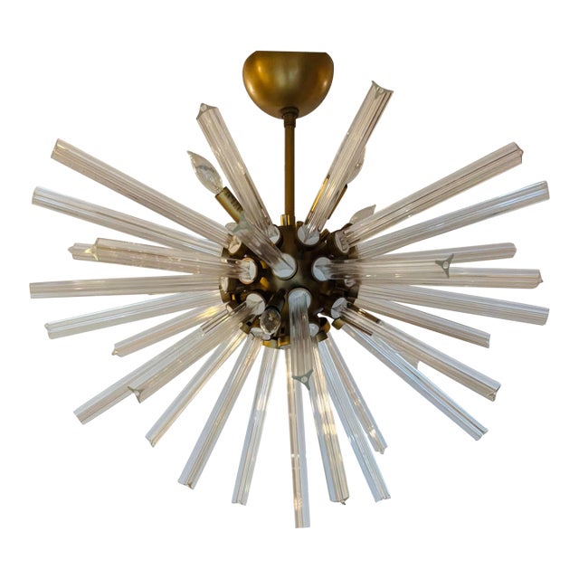 Arteriors Modern Custom Semi-Flush Sputnik Chandelier as Is For Sale