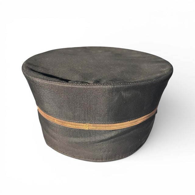 Metal Antique Marshall Fields Train Conductor Cap For Sale - Image 7 of 9
