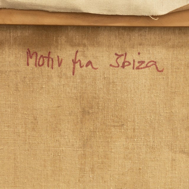 'Motif From Ibiza' by Harriet Fischer, 1951, Post-Impressionist Woman Artist, Paris, Madrid, Copenhagen For Sale - Image 12 of 13