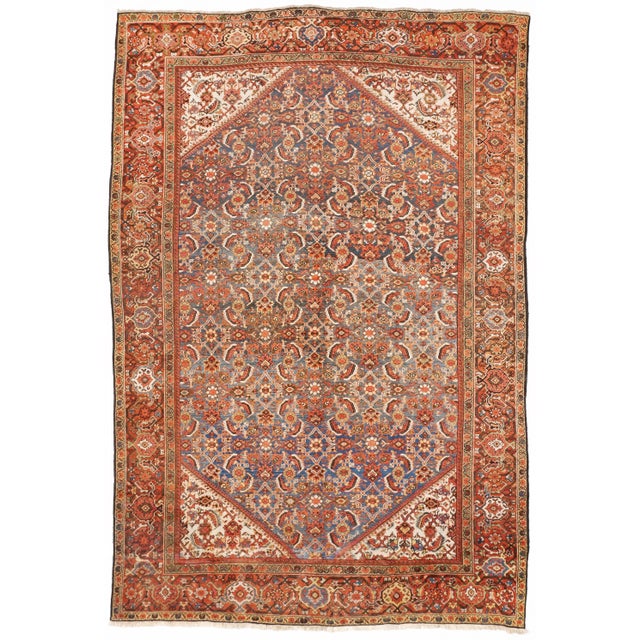 Antique Persian Rug. 8'10"x 13' For Sale - Image 11 of 11
