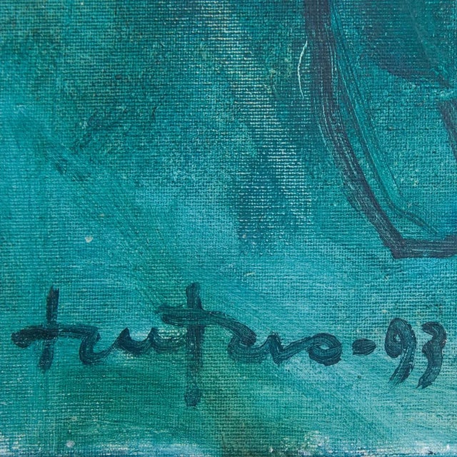 Follower of the Cobra Group, Abstract Figure Composition, 1990s, Oil on Panel For Sale - Image 6 of 8