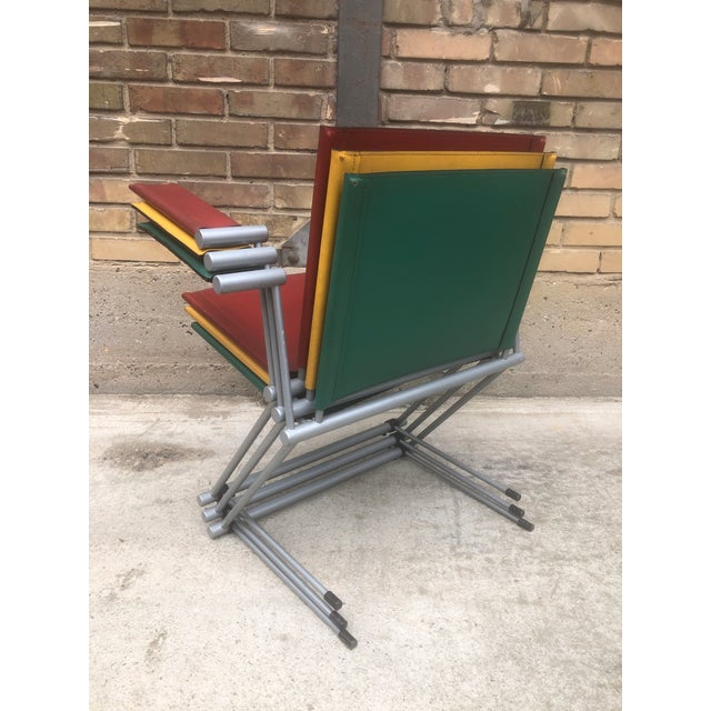 Vintage Ballerina Coloured Dining Armchairs by Herbert Ohl for Matteo Grassi, 1980s, Set of 3 For Sale - Image 9 of 18
