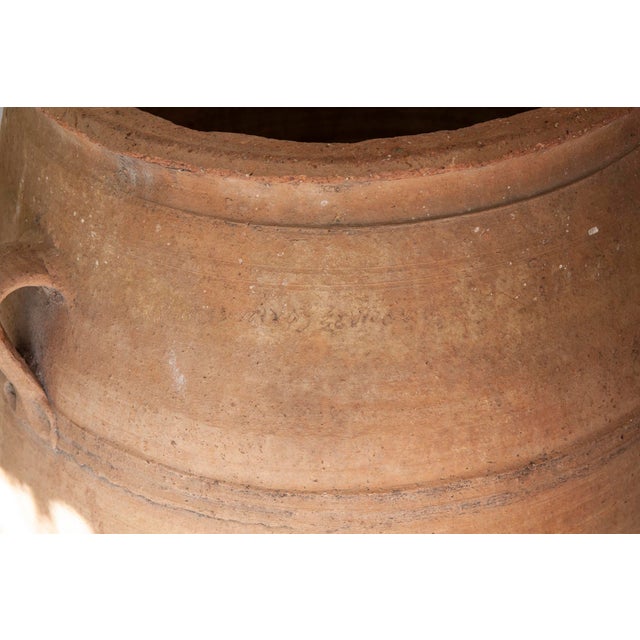Ceramic Vintage French Terra Cotta Olive Oil Jug For Sale - Image 7 of 11