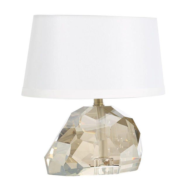 Glass Mini Abstact Crystal Lamp For Sale - Image 7 of 8