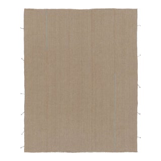 Rug & Kilim's Contemporary Kilim, Beige Textural Stripes For Sale