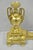 Vintage French Empire Style Gold Brass Urn Fireplace Chenet Andirons - A Pair For Sale - Image 11 of 16