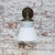Vintage Brass and Cast Iron Wall Light in White Opaline Glass For Sale - Image 6 of 7