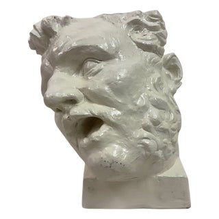 Plaster Model of a Classical Male Head, 1970s For Sale
