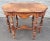 1930s Edwardian Refinished Mahogany and Burl Walnut Banded Top Console Table For Sale - Image 12 of 12