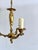 Louis XV Cast Brass Three-Light Chandelier, France, 1940s For Sale - Image 14 of 16