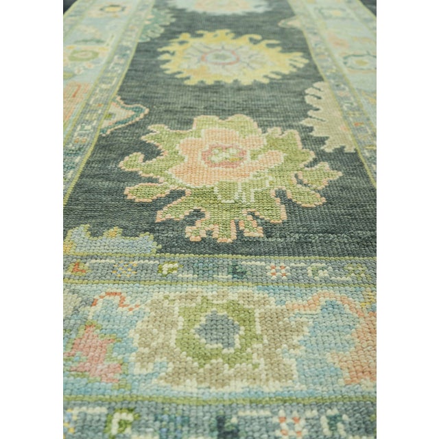 Turkish Turkish Oushak Rug 2'11" x 10' #19199 For Sale - Image 3 of 8