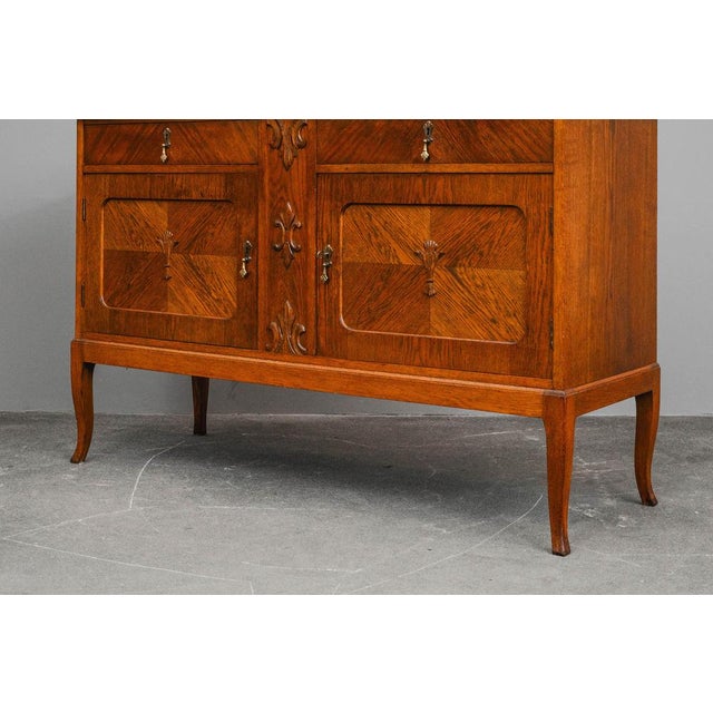 Art Nouveau Sideboard in Oak, 1900s For Sale - Image 16 of 18