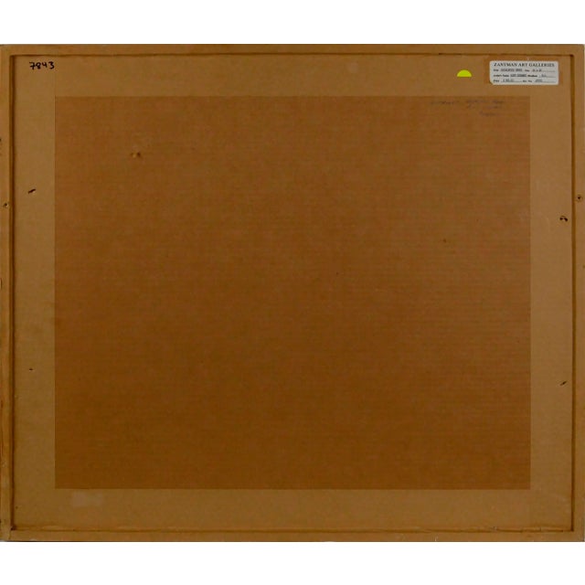 Green Late 20th Century "Eucalyptus Trees, Sunset" Coastal Landscape Watercolor Painting by Kipp Stewart, Framed For Sale - Image 8 of 8