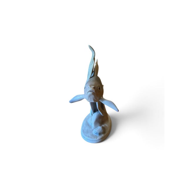 Porcelain Fish Figurine by Metzler & Ortloff, 1920s For Sale - Image 4 of 6