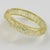 Plastic Lucite Bracelet Bangle Yellow Lemon with Silver Metallic Thread Inclusions For Sale - Image 7 of 7