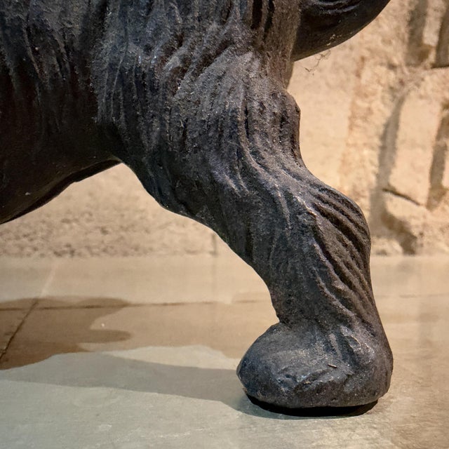 Cast Iron Scottish Terrier or Scottie Dog Figurine Door Stopper For Sale - Image 12 of 14