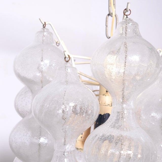 1950s Tulipan Pendant Light in Blown Glass by J.T Kalmar, 1950s For Sale - Image 5 of 15