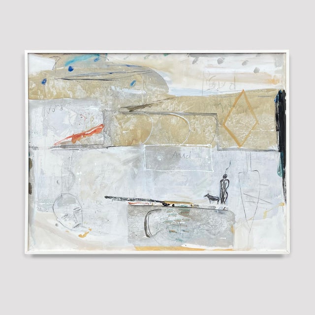This sophisticated abstraction by Columbian artist Alban Alleegro (b. 1957) is enigmatic and ethereal as it shifts from...