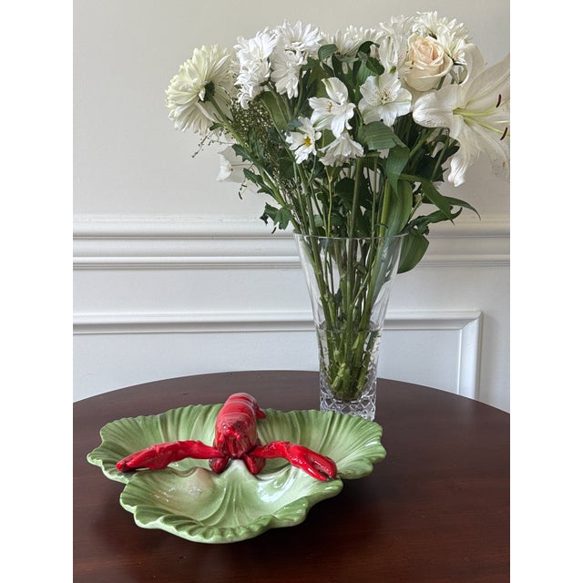 1950s 1950s Majolica Style Lobster Serving Dish For Sale - Image 5 of 7