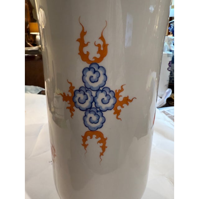 Large Meissen Blue Ming Dragon Vase For Sale In Los Angeles - Image 6 of 10