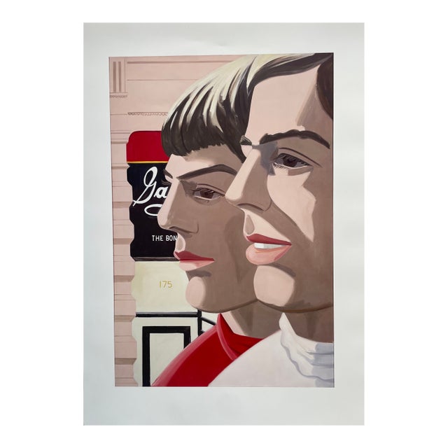 Alex Katz, Scott Und John, 1966, Exibition Poster Frieder Burda, Printed in Germany For Sale